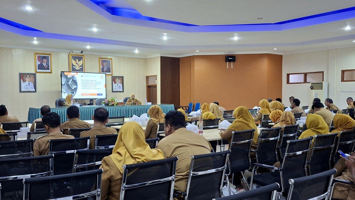BPKAD Bojonegoro Evaluasi Penyerapan Anggaran Akhir Tahun dan Verifikasi DAU Penggajian PPPK